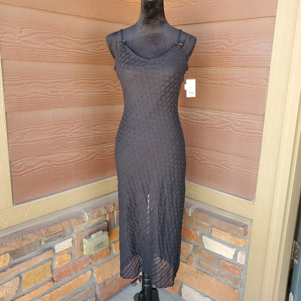 NWT Wild Fable Women's Bow Lace Midi Dress Size XS Black - Picture 14 of 16